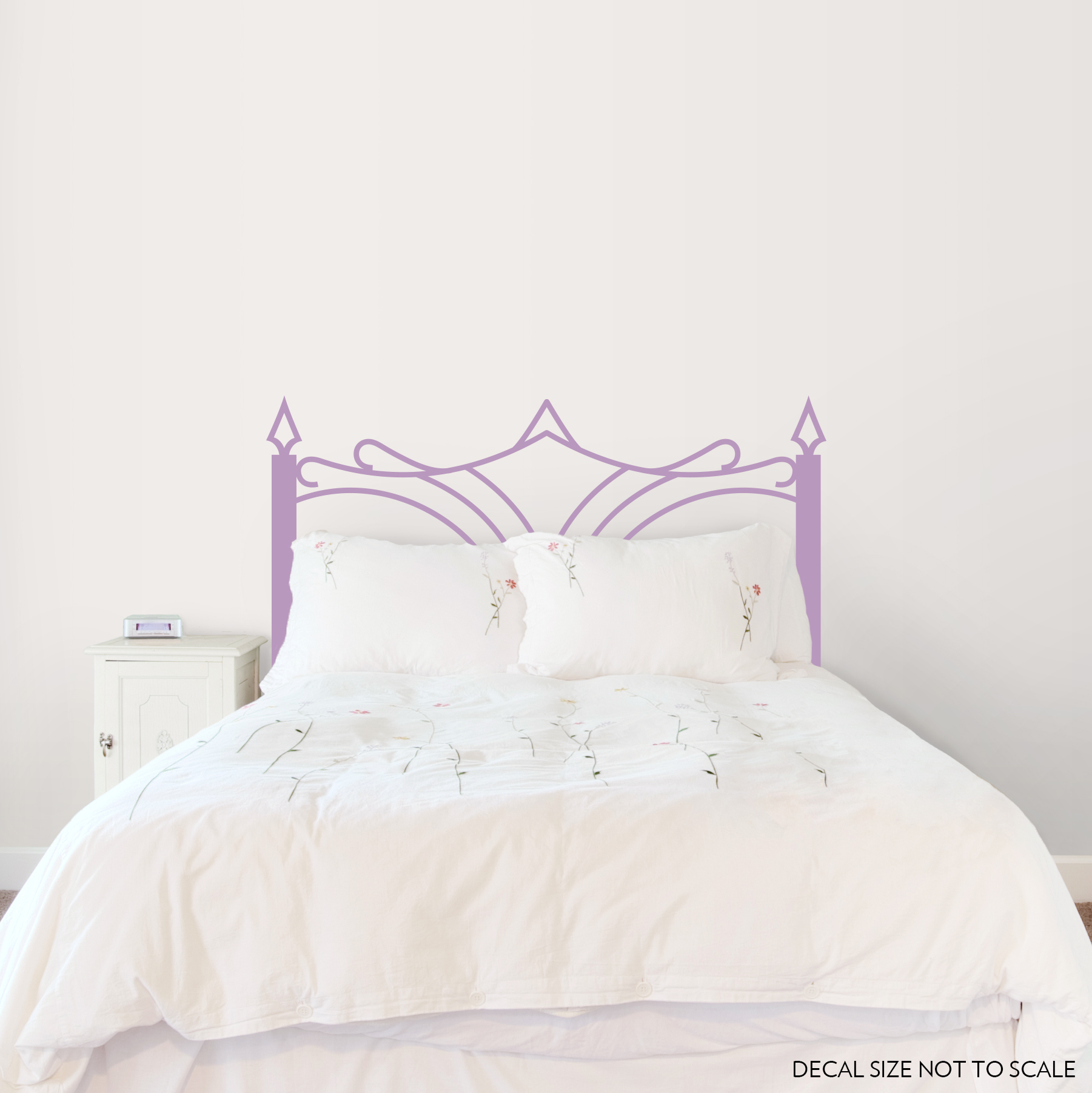 Eliza Iron Headboard Wall Decal