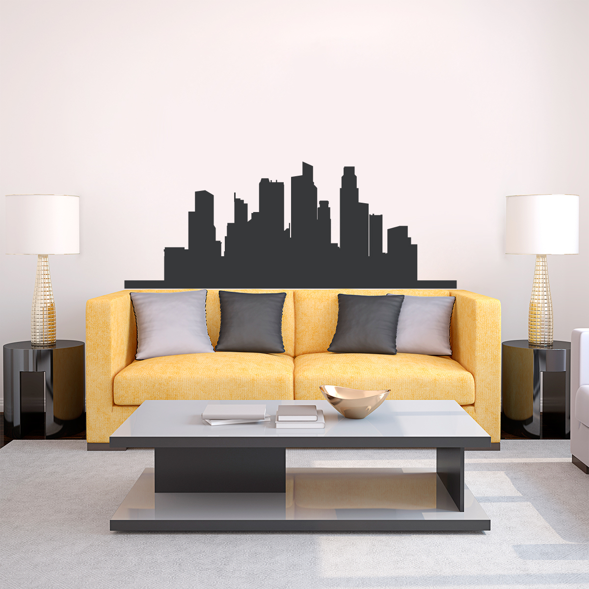 Singapore Skyline Vinyl Wall Decal Sticker