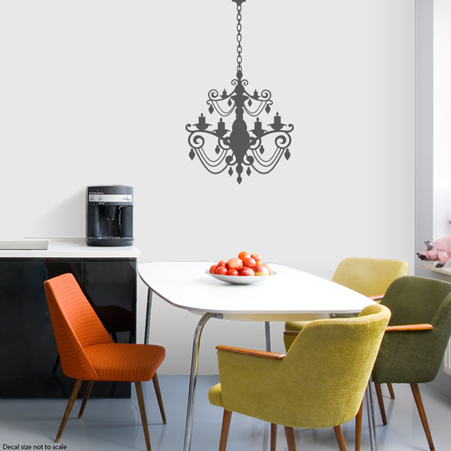 Chandelier Wall Decal Style 8