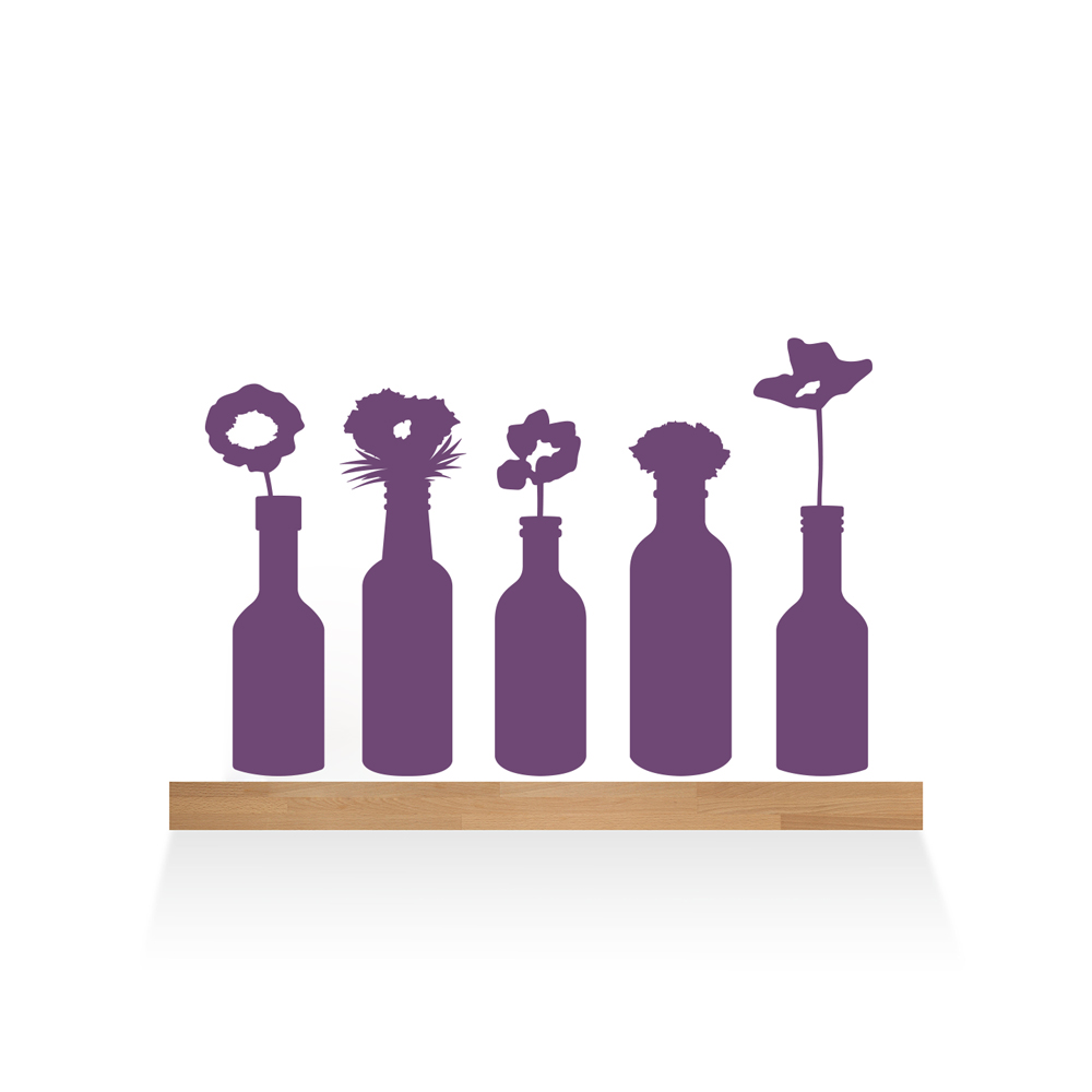 Flowers And Vases Wall Decal