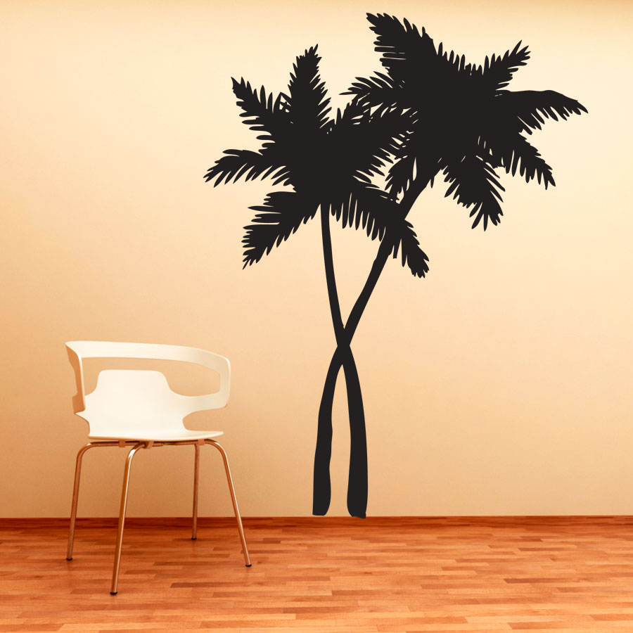 Wall Art Tree swaying palm trees wall art decal Wall Art Tree swaying palm trees wall art decal