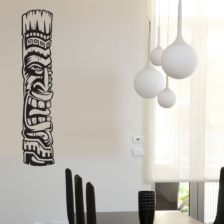Tiki Totem 2 Vinyl Wall Decal Sticker