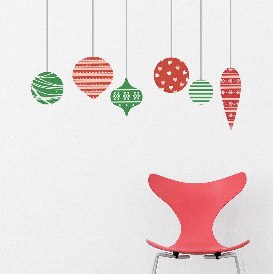 clearance christmas ornaments printed wall decal clearance christmas ornaments printed wall decal