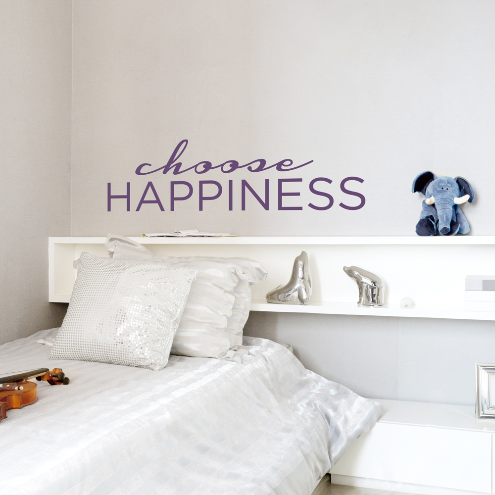 Choose Happiness Wall Decal Quote Wallums