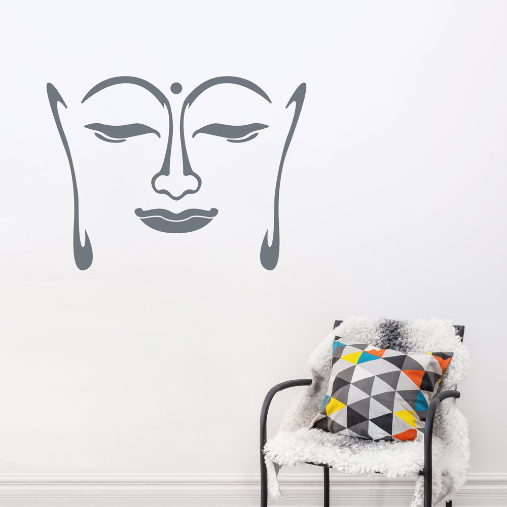 Buddha Face Wall Decal