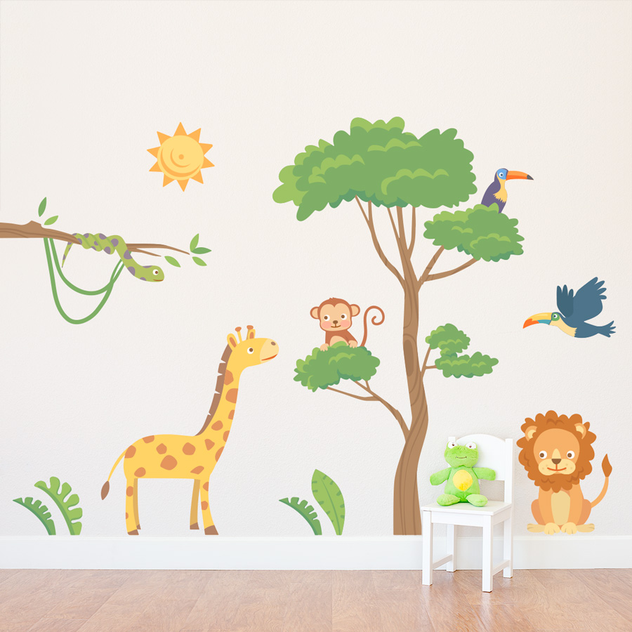 safari jungle wall stickers