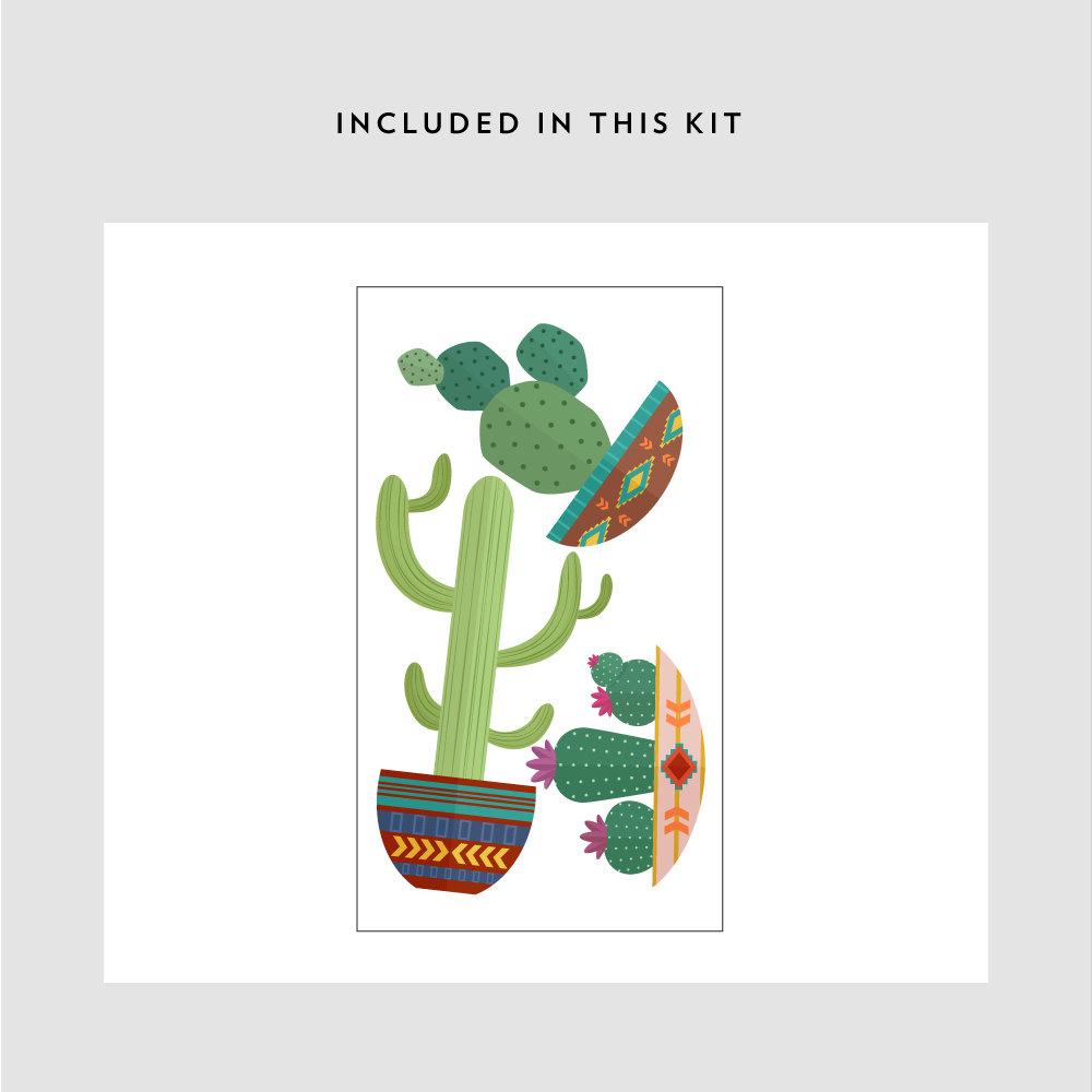 Potted Southwestern Cacti Kit