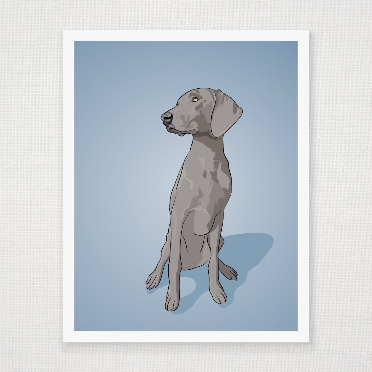 weimaraner wall art