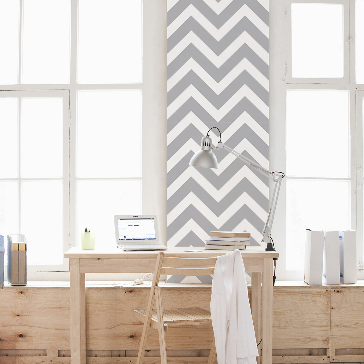 Chevron Stripes Removable Wallpaper