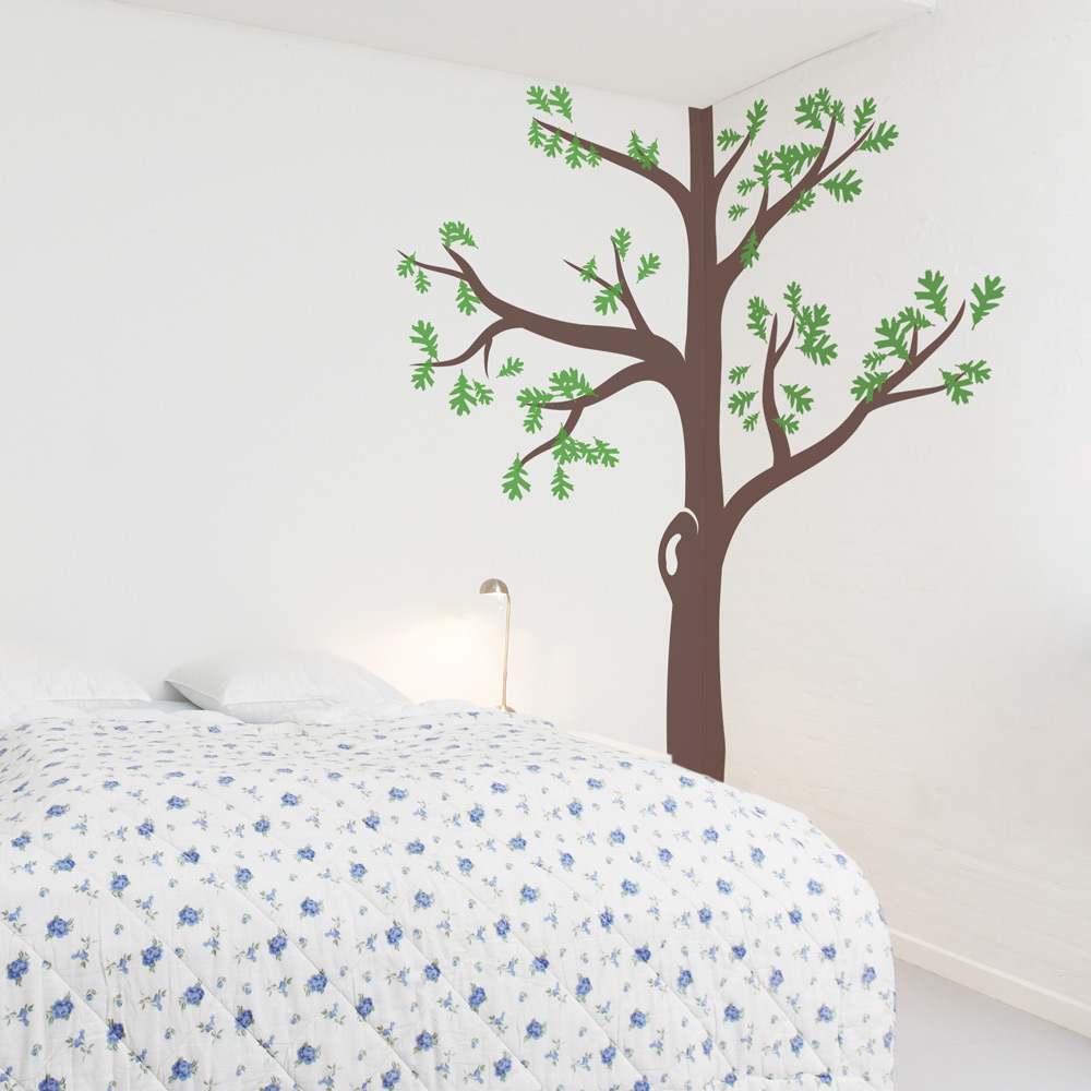 A Cool Corner Tree Wall Sticker – Wall Art