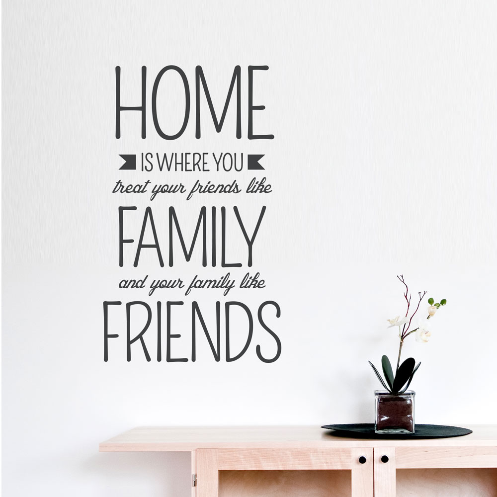 Home Is WhereWall Quote Decal