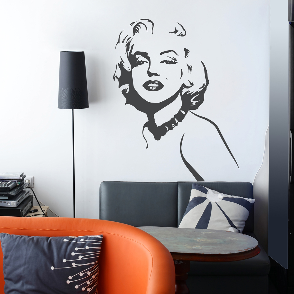 MARILYN MONROE WALL STICKERS IMPERFECTION Decals W36 