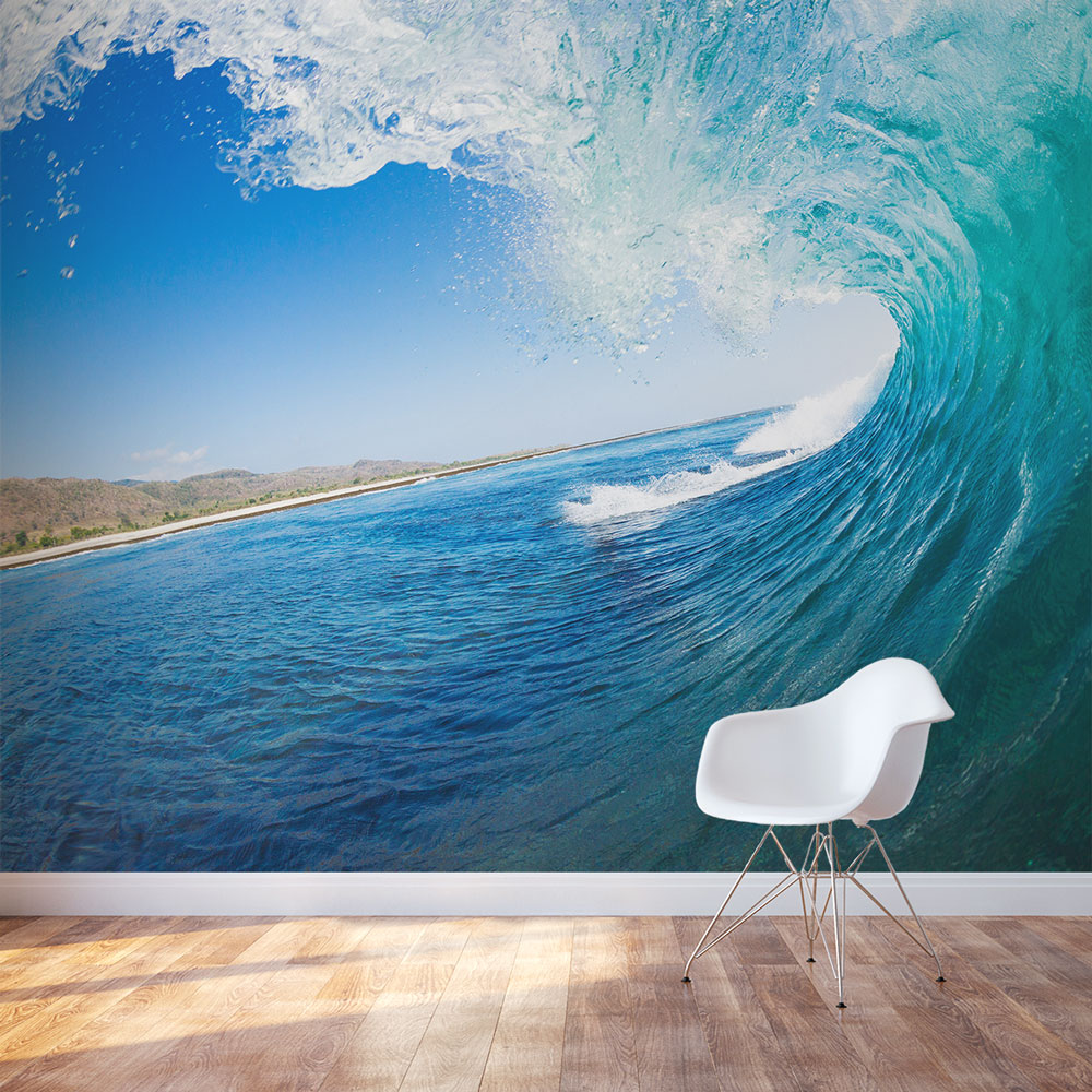 Ocean Wave Wall Mural | Ocean Wallpaper Mural | Wallums