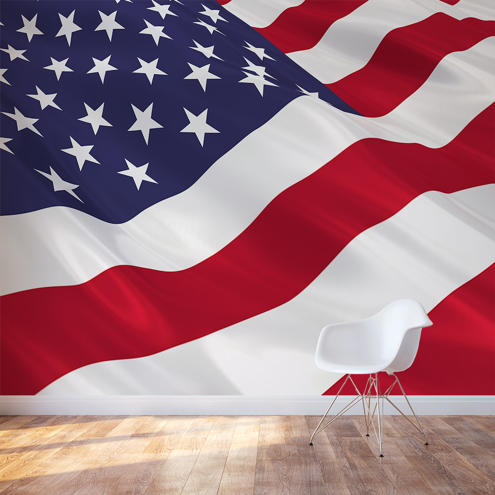 american flag removable Mural
