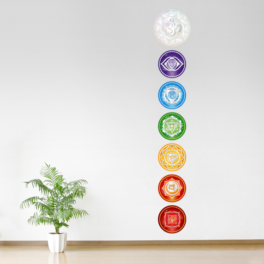 Chakra wall decals, Chakra art, Chakra decor, yoga wall decal, yoga