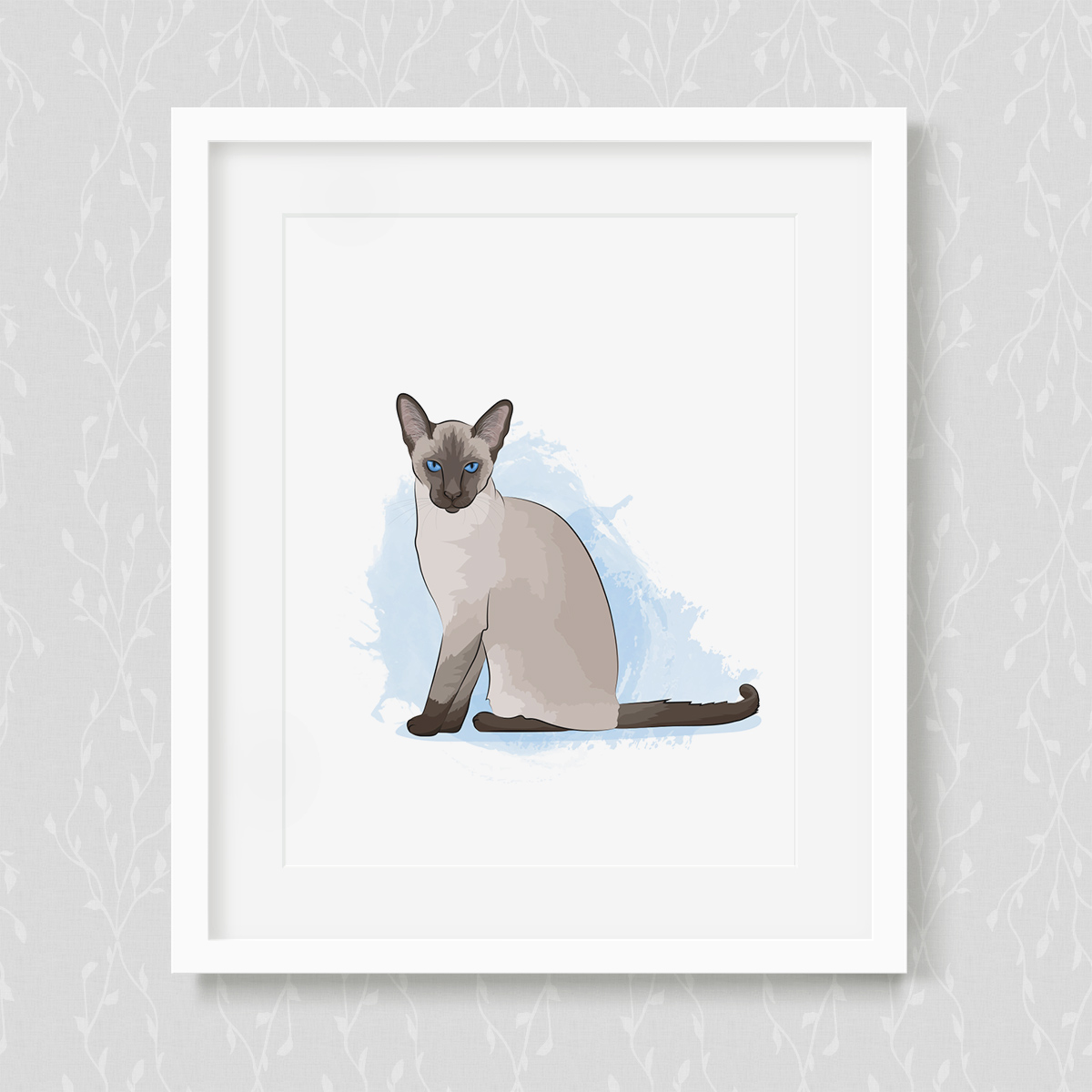 Siamese Cat Art Print