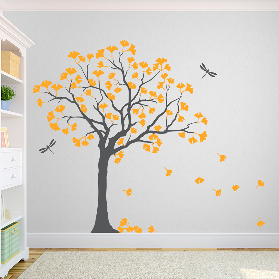 Ginkgo Tree Wall Decal Ginkgo Tree Wall Decal