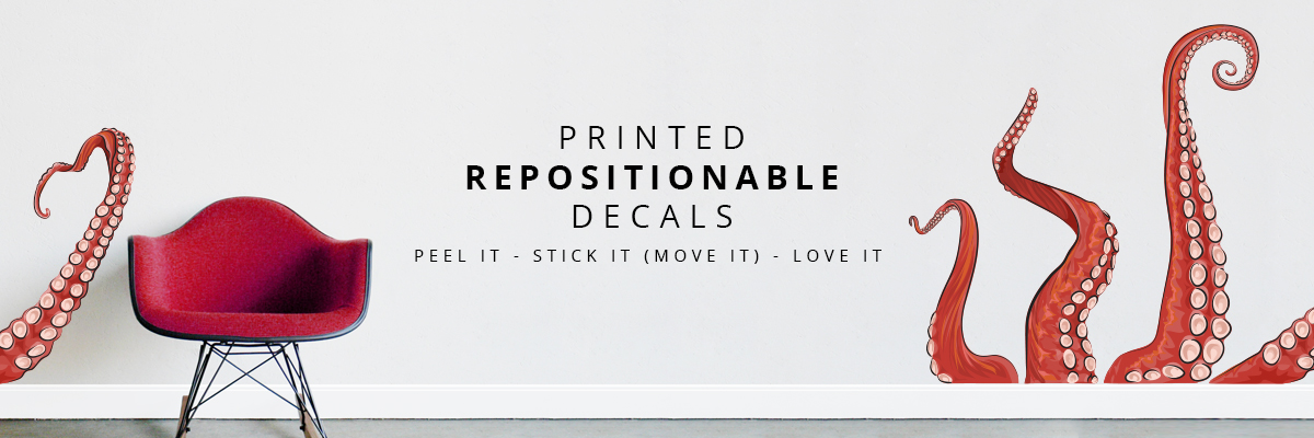 Repositionable Printed Wall Decals