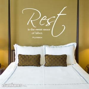 Rest is wall decal quote