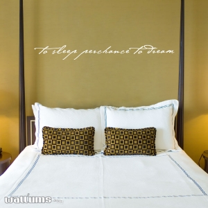 To sleep wall decal