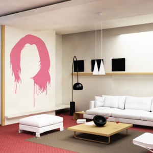 Hair Silhouette Wall Decal