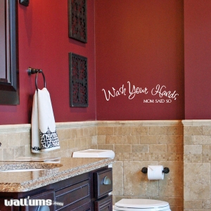 Wash your hands wall decal