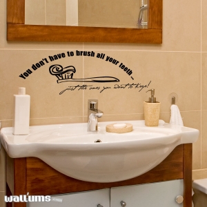 You don't wall decal quote