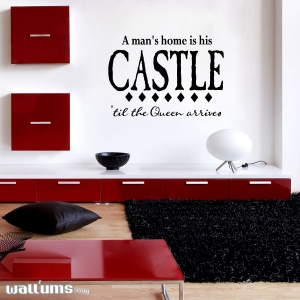 a mans home wall decal