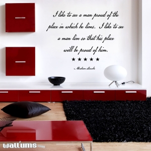 I like to see wall decal quote