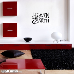 Heaven wall decal quote