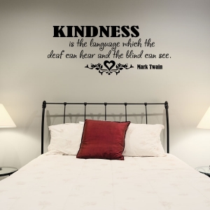 Kindness wall decal quote