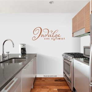 Indulge Life is Sweet Wall Art Vinyl Decal Sticker Quote