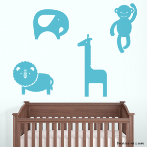 Jungle Animals Vinyl Wall Decal