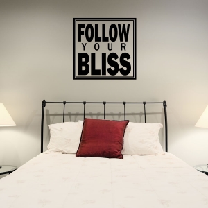 Follow your wall decal quote