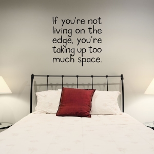 If your not wall decal quote