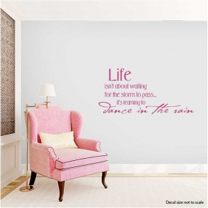 Life isn't about wall decal quote