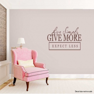 Love simply wall decal quote