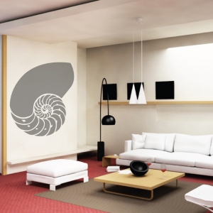 Seashell wall decal