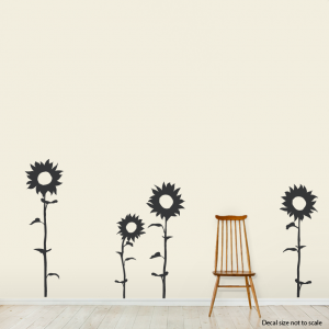 Sunflower wall decal