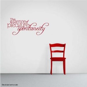 The essence wall decal quote