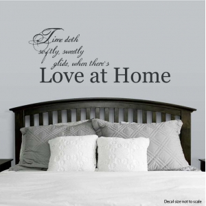 Time doth softly... Wall Art Vinyl Decal Sticker Quote