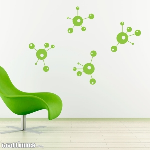 Scientific Molecule wall decal