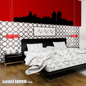 Amsterdam Netherlands Skyline Vinyl Wall Art Decal