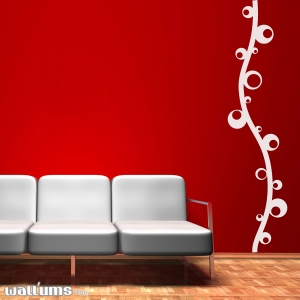 Strand of bubbles wall decal
