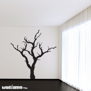 Dead leafless tree wall decal