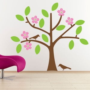 Flower blossom tree wall decal