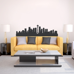 Seattle Washington Skyline Vinyl Wall Art Decal