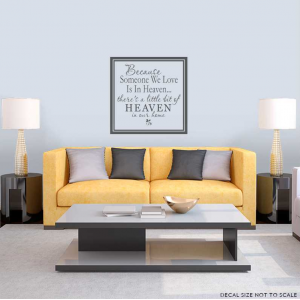 Because wall decal quote