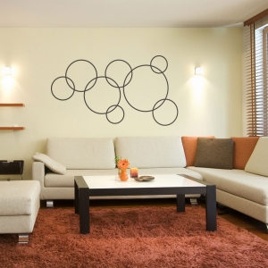 Linked Circles Wall Decal