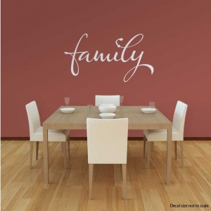 Family wall decal quote